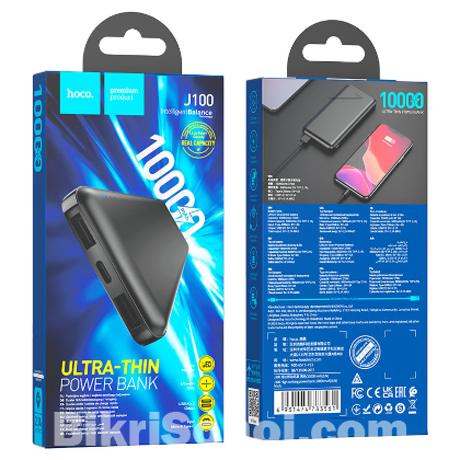 Hoco J100 10000mah Power Bank হাই-ক্যাপাসিটি,ফাস্ট চার্জিং